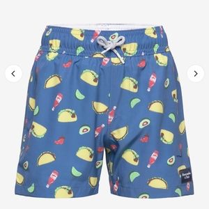 NEW, Abercrombie Kids, swim trunks, 15/16, Taco pattern